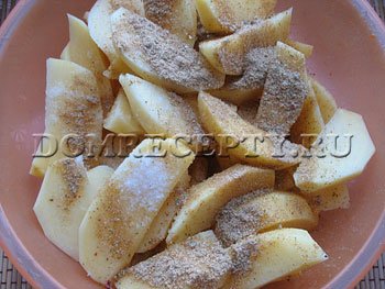 Karaj burgonyával és sajttal kemencében recept egy fotó