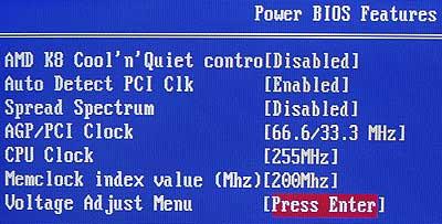 Overclocking vagy hogyan borítani a CPU (TÁP BIOS Features) Overclocking vagy borítani a processzor