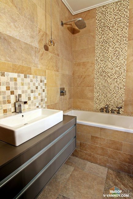 Csempe a fürdőszoba számára - 100 fotó realisztikus belsőépítészeti