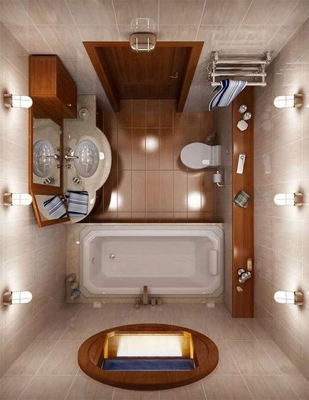 Csempe a fürdőszoba tervezési ötletek, egy csomó fotó