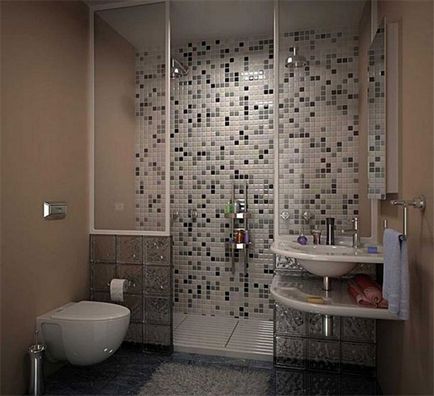 Csempe a fürdőszoba tervezési ötletek, egy csomó fotó