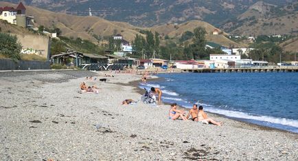 Koktebelbe Beach Feltűnő sokféleség (strandok) Koktebelbe Beach Feltűnő sokféleség