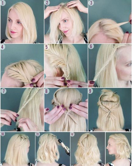 Frizurák rövid haj - otthon saját kezűleg lépésről lépésre fotókkal