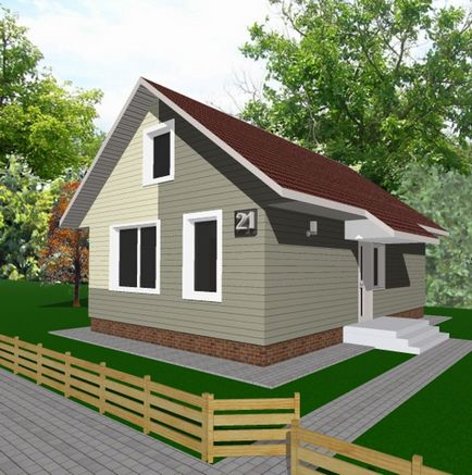 A projekt egy olcsó otthoni - elrendezés, homlokzatok, transzformációs eljárások