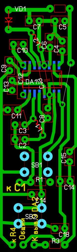 Egyszerű fm vevő kezét a chip tda7088 (kéz) Egyszerű fm vevő kezét a chip tda7088