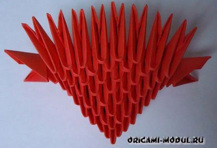 Szív origami papír egyszerű és terjedelmes grafikonok és videó