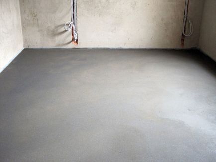 Hogyan száraz cement padló - részletek!