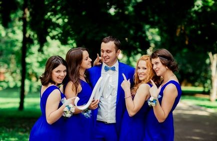 Esküvő kék 1