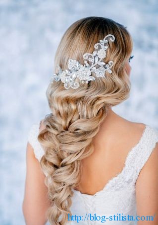 Esküvői frizura hosszú haj (fotó, mester osztály), stylist blogja