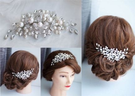 Esküvői haj klip (38 fotó) modell esküvői frizurák menyasszony foamirana