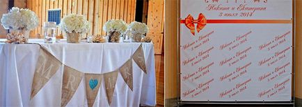 Esküvői banner fotó - tervezési ötletek, lépésről lépésre mesterkurzust
