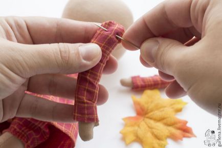 Textil baba tetőtől sarkú - Fair Masters - kézzel készített, kézzel készített