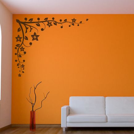 Stencil a falakon saját kezűleg minták, díszítő otthonában
