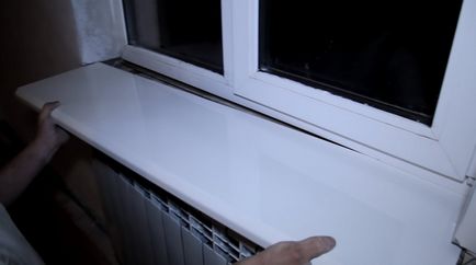 Telepítés az ablakpárkányra saját kezűleg