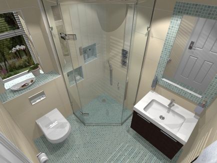 Tervezési lehetőségek a kis fürdőszoba csempe 40 fotó