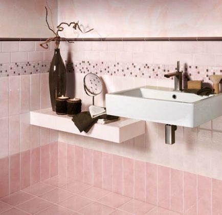 Kiválasztása egy design fürdőszoba csempe szoba, és kombinálni