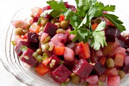 Vinaigrette - 10 a legjobb, csodálatos saláta receptek fotókkal