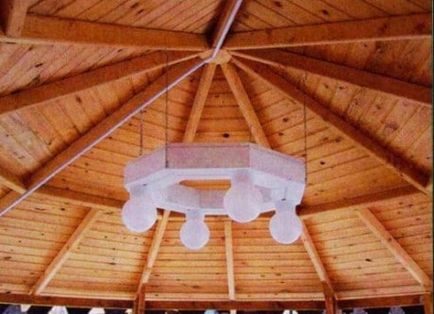 Fa pavilon a kezüket Fa pavilon a kezüket