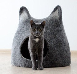 Kis ház egy macska kezével méretrajzokkal lépésről lépésre, fotó, videó