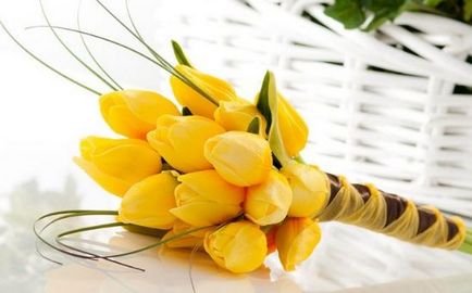 Esküvői csokor tulipán Esküvői csokor tulipán