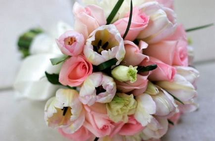 Esküvői csokor tulipán Esküvői csokor tulipán