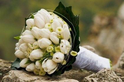 Esküvői csokor tulipán Esküvői csokor tulipán