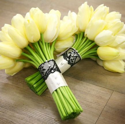 Esküvői csokor tulipán Esküvői csokor tulipán