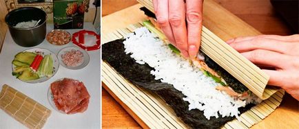 Hogyan kell elkészíteni sushi otthon, lépésről lépésre receptek fotókkal és videó