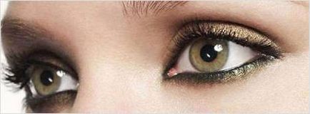 Smink zöld szeme barna hajú nők