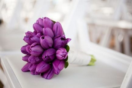 Esküvői csokor tulipán
