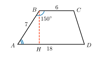 Hogyan talál egy nagyobb bázis egyenlő szárú trapéz