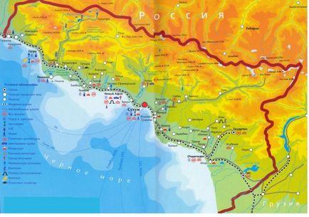 Abházia a térképen Hungary,