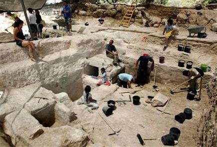 Régészeti ásatások helyszíne