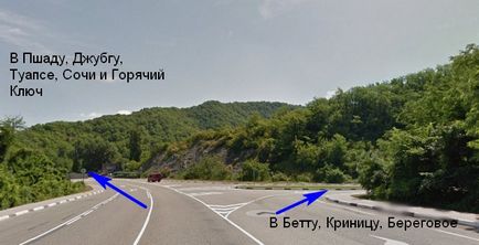 Bette, Krynitsa, parton, mint egy meghajtót, Gelenjik származó Kabardinka a Teshebs (hot key) Betta, Krynica, hogyan érjük el parton, Gelendzhik Kabardinka hogy Teshebs