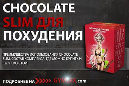 Csokoládé vékony fogyást