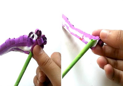 Virág papírból saját kezűleg - egy sor sablonok