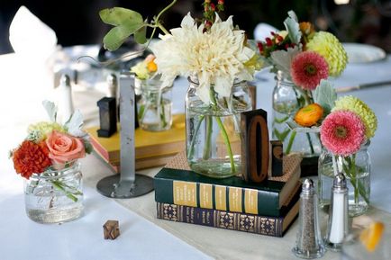 Dekoráció esküvői asztalra a kezét ötletek és megoldások