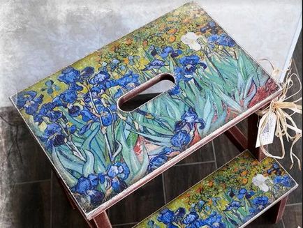Decoupage bútor stílusában Provence kezük műhely ötleteket dekoráció