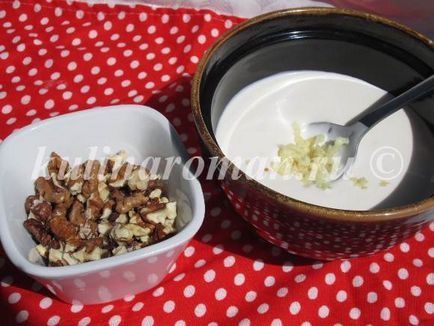 Az aszalt szilva töltött tejszínes mártással Anuta, ízletes receptek