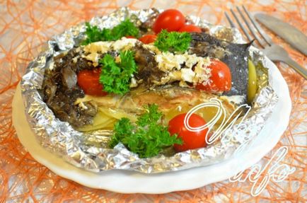 Lazac burgonya kemencében sült recept ízletes lazac (lazac) Lazac burgonyával kemencében sült ízletes lazac recept