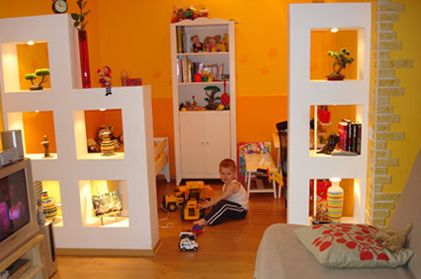 Élet és gyermek egy szobában - a lakás belsőépítészeti
