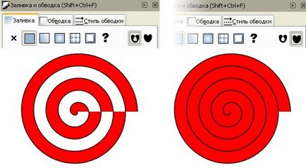 Inkscape - a spirál szerszám (inkscape) Inkscape - spirál eszköz