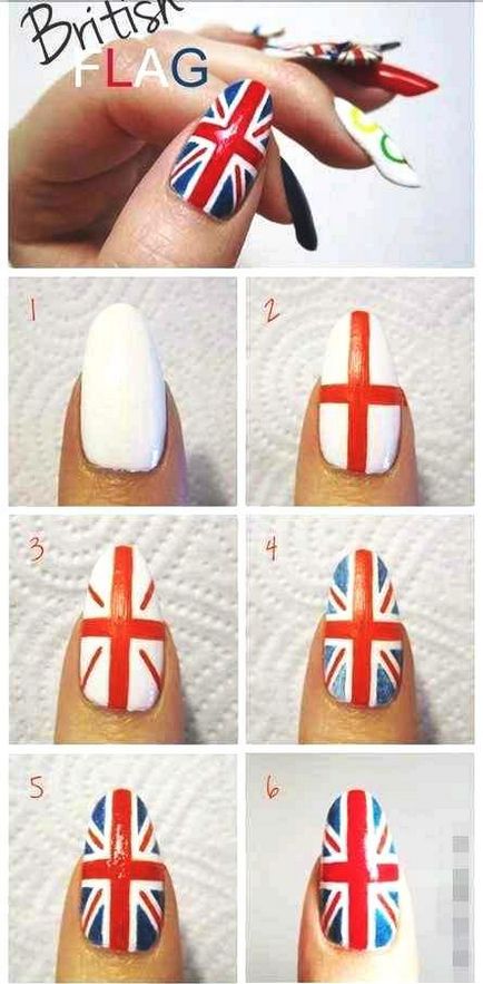 Hogyan festeni a körmöd a brit zászló