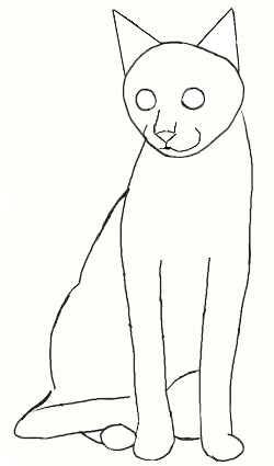 Hogyan kell felhívni a szép macska ceruza sablon - macskakiállításon