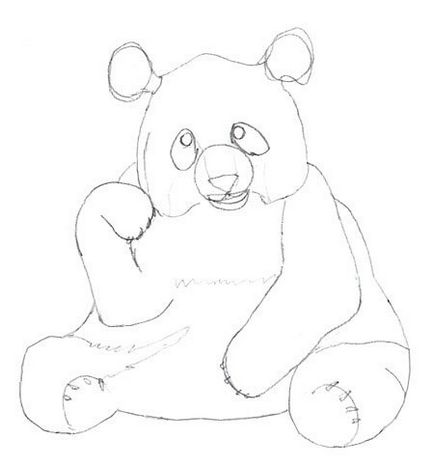 Hogyan kell felhívni a panda egyszerű fogantyú segítségével a kép (felhívni) Hogyan kell felhívni a panda egy egyszerű tollról fotó