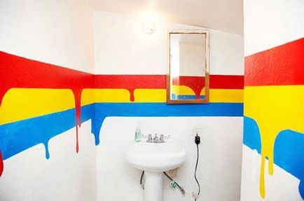 Mi festékkel festeni a falakat a fürdőszobában, ajánlások