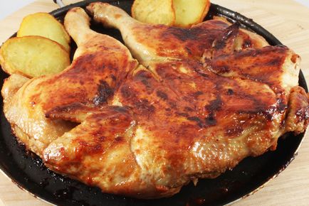Főzni csirke dohány otthon - főzés recept lépésről lépésre fotók