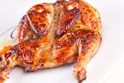 Főzni csirke dohány otthon - főzés recept lépésről lépésre fotók
