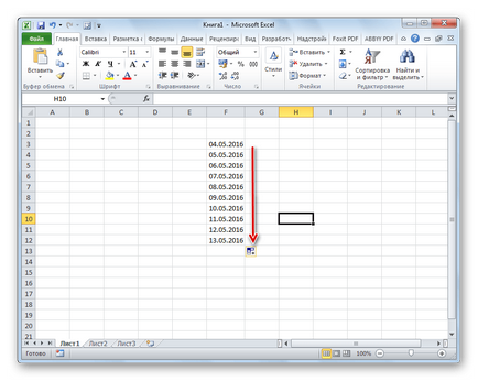 Hogyan töltik ki automatikusan az Excel ( «Fill” megjelenő listából válassza ki) Hogyan töltik ki automatikusan az Excel