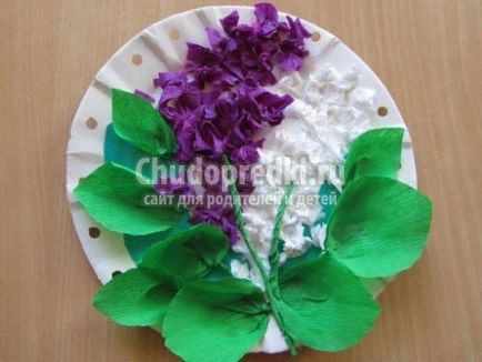 Hogyan készítsünk egy lila (lila szál) hullámpapír (krepp) papír (lila) Hogyan készítsünk egy lila (lila szál) hullámpapír (krepp) papír